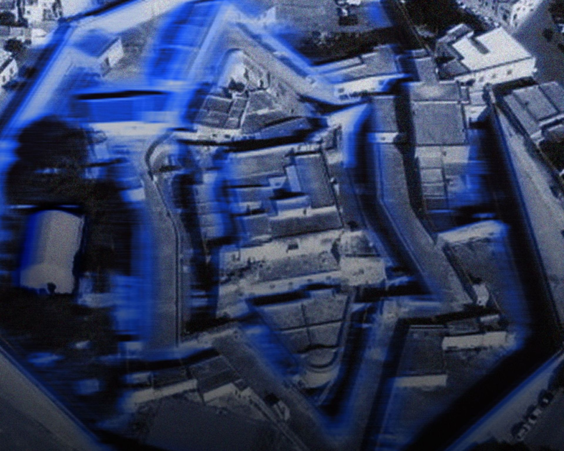 Immagine astratta grigia e blu