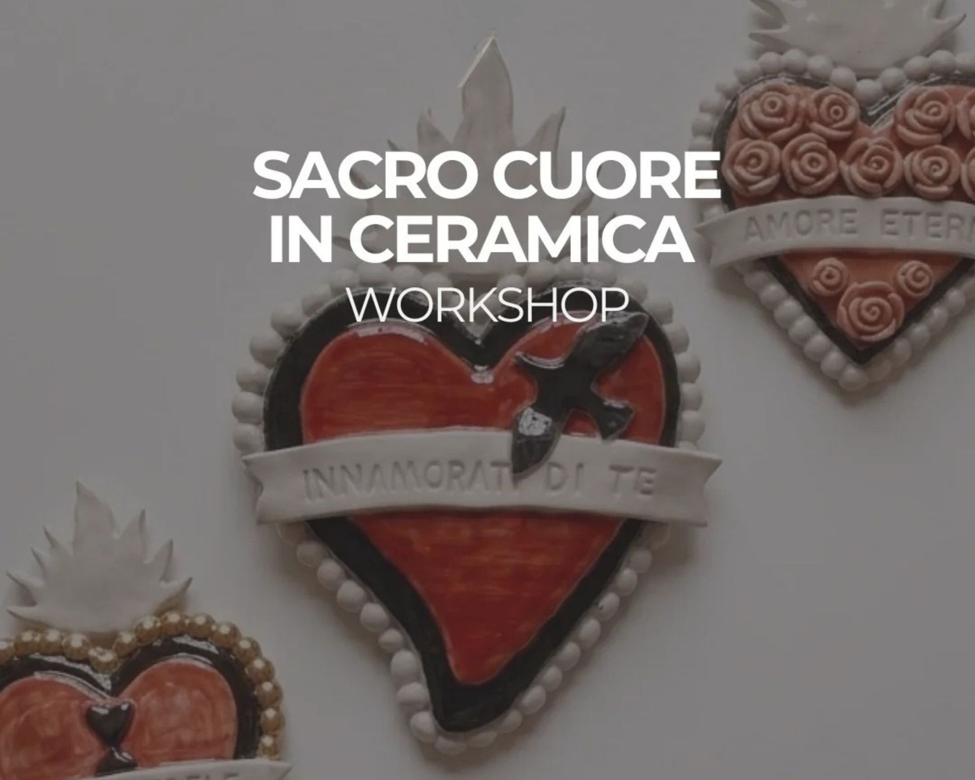 Workshop Netea25 Sacro cuore in ceramica