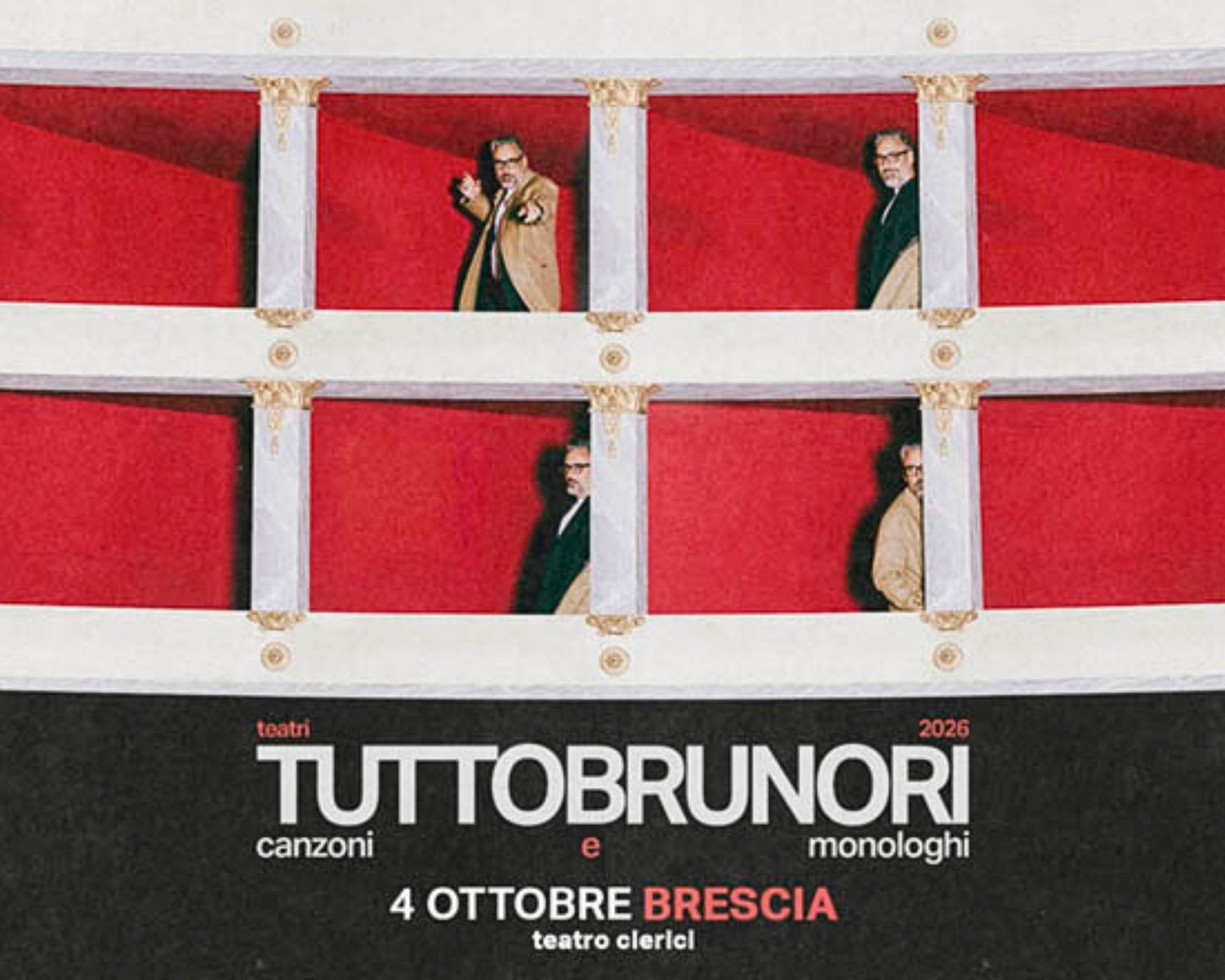Locandina evento Tutto Brunori, canzoni e monologhi
