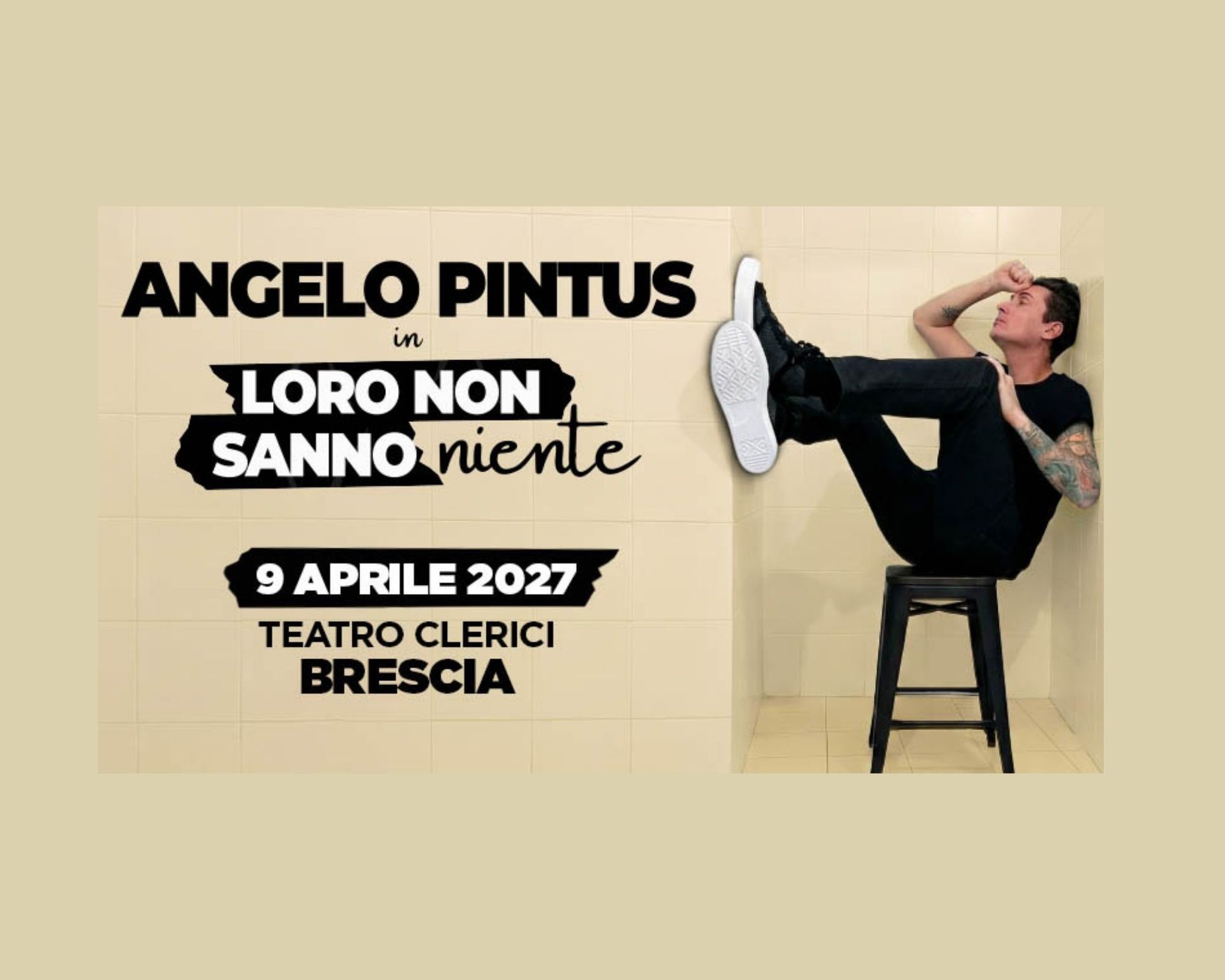 Locandina evento di Angelo Pintus