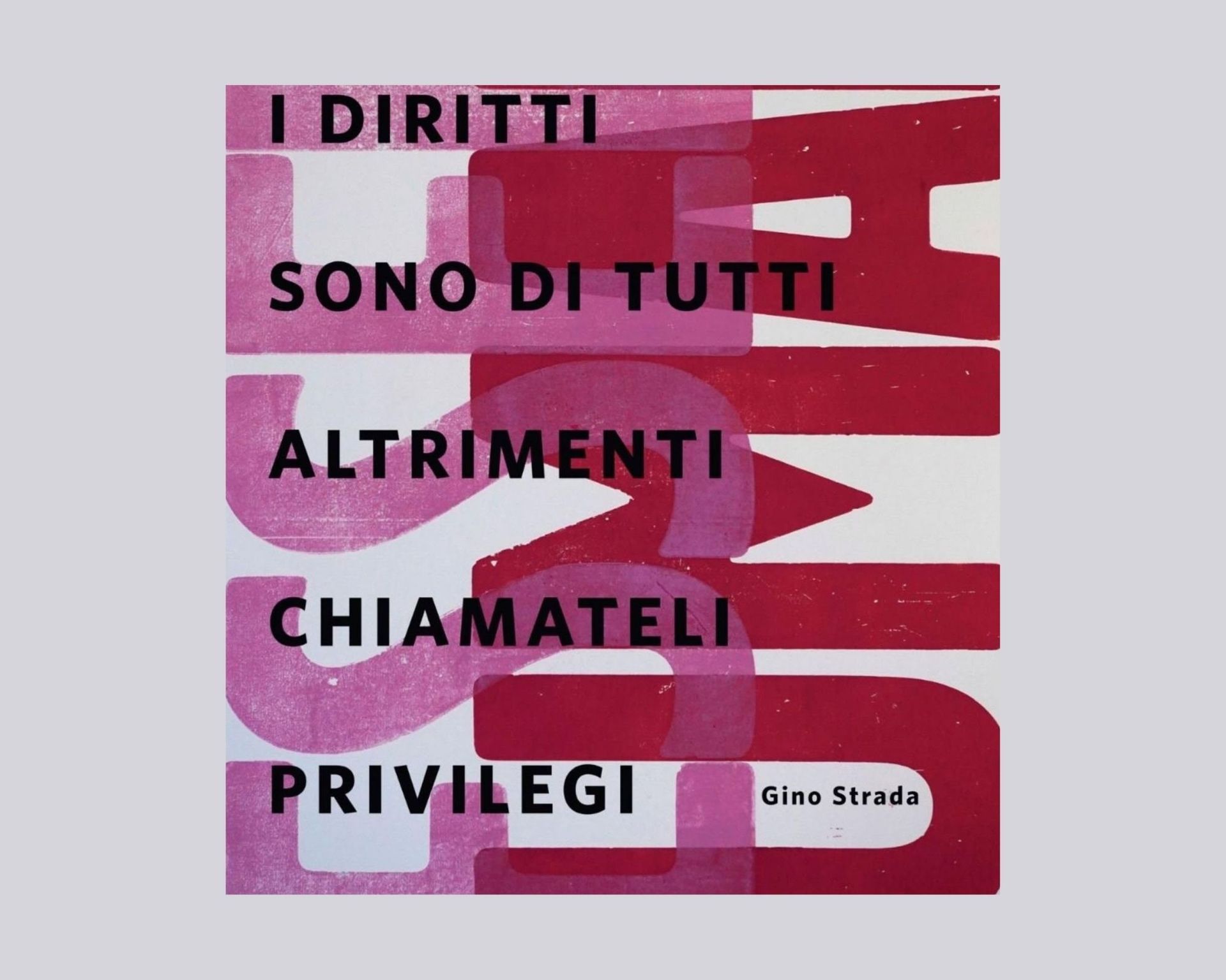 i diritti sono di tutti altrimenti chiamateli privilegi mostra