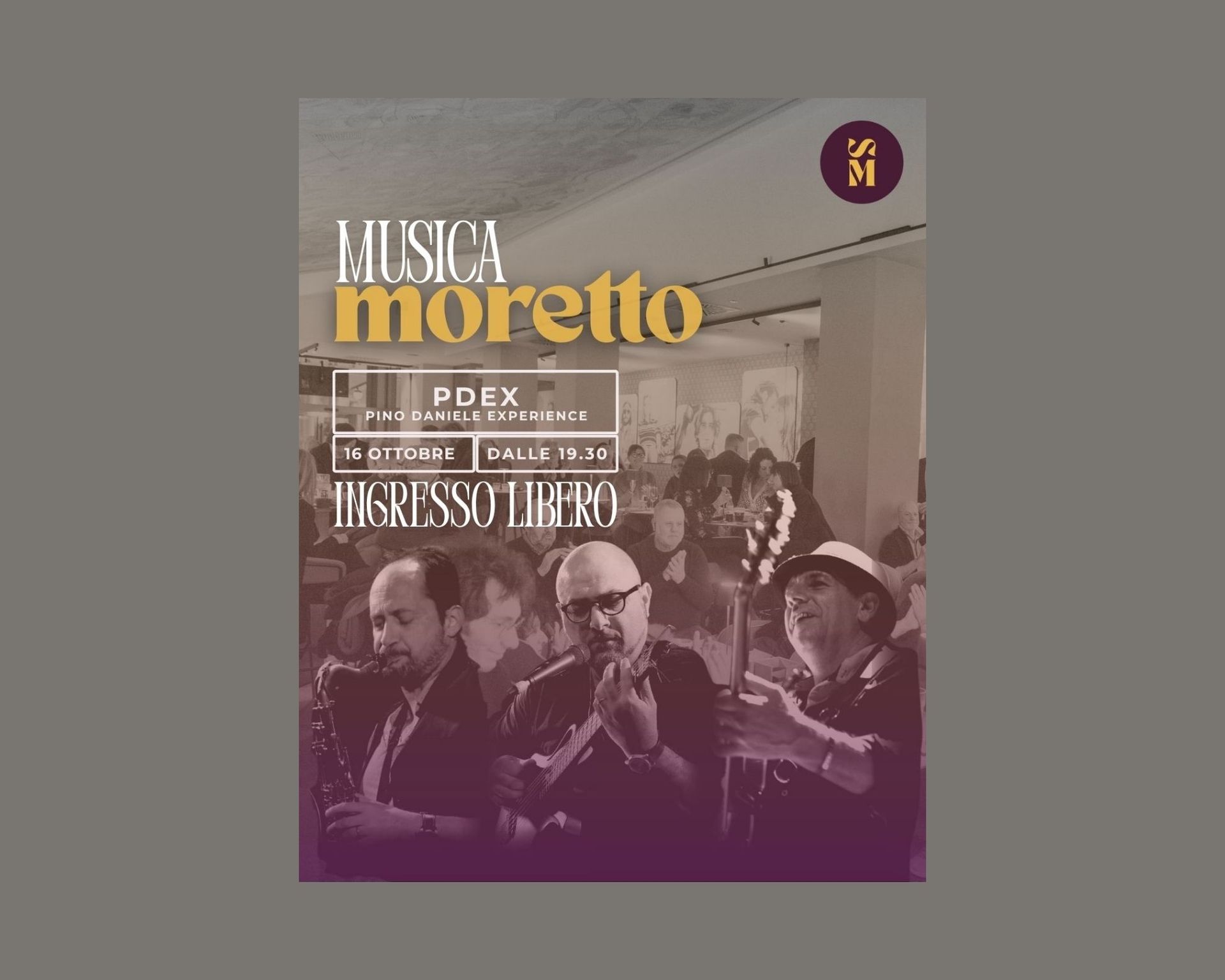 Musica, Moretto! – PDEX Pino Daniele Experience