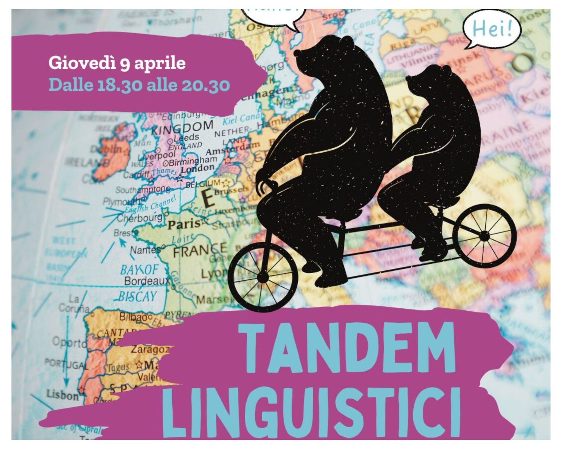 tandem linguistici locandina aprile 2026