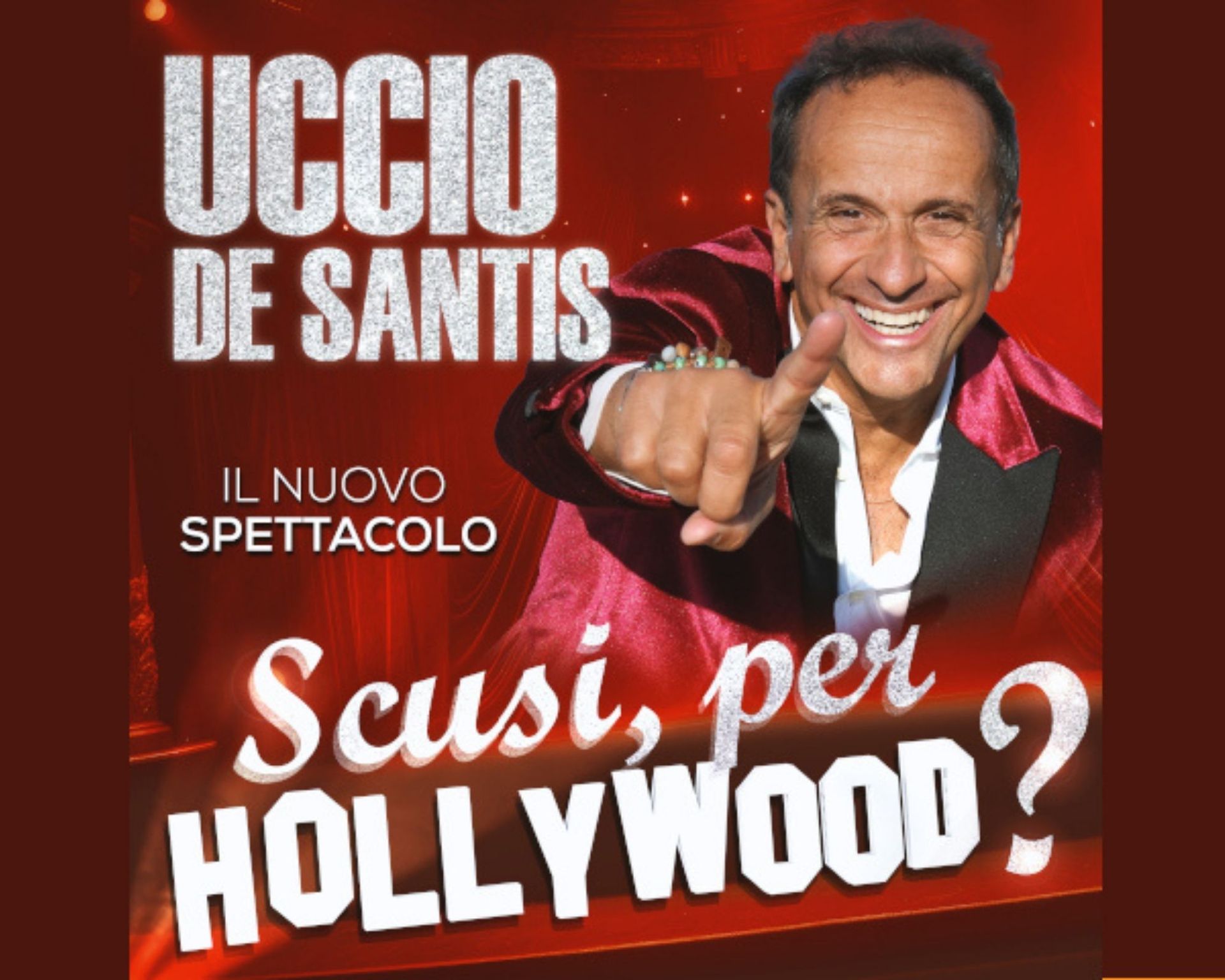 Locandina spettacolo teatrale di Uccio de Santis