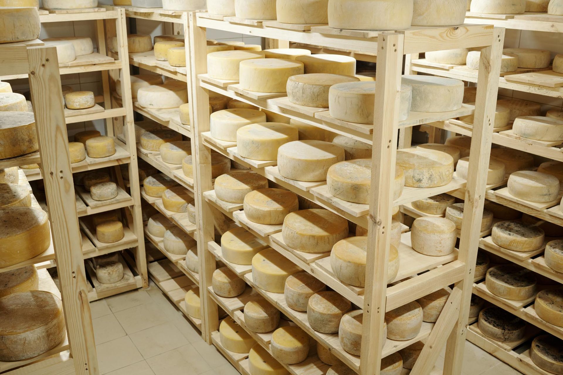 forme di casolet, formaggio tipico delle valli montane