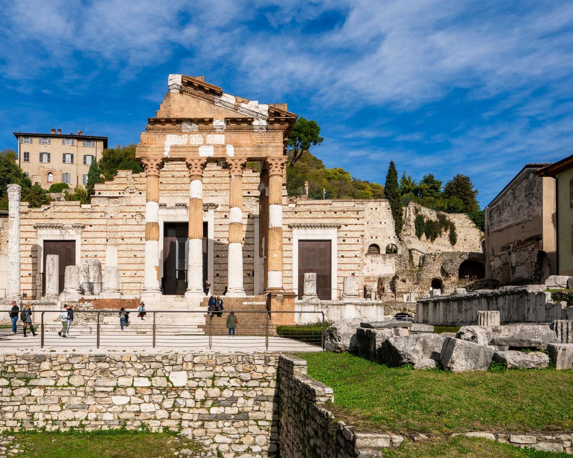 VistadelParcoArcheologicodiBresciaromanaconilCapitolium