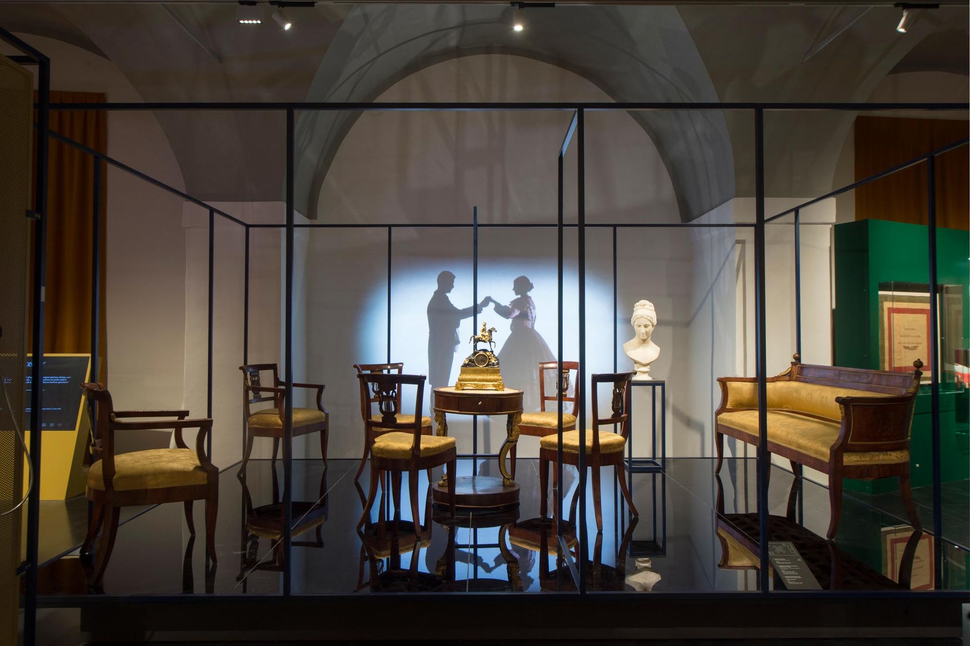 Vista di una sala del Museo del Risorgimento di Brescia