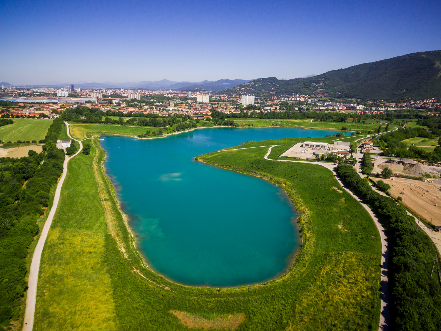 Parco delle Cave - Vista aerea della cava