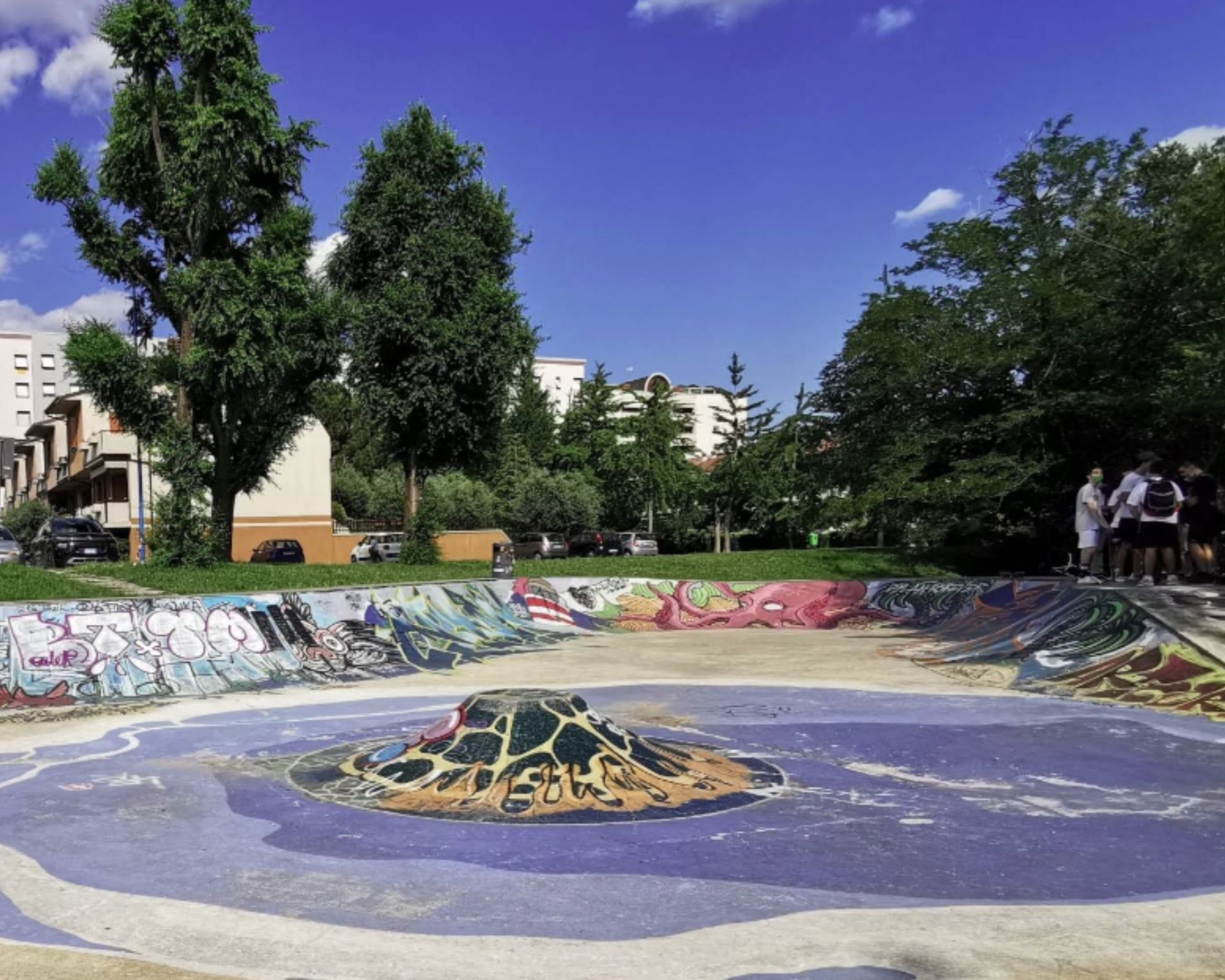 Skatepark in un parco