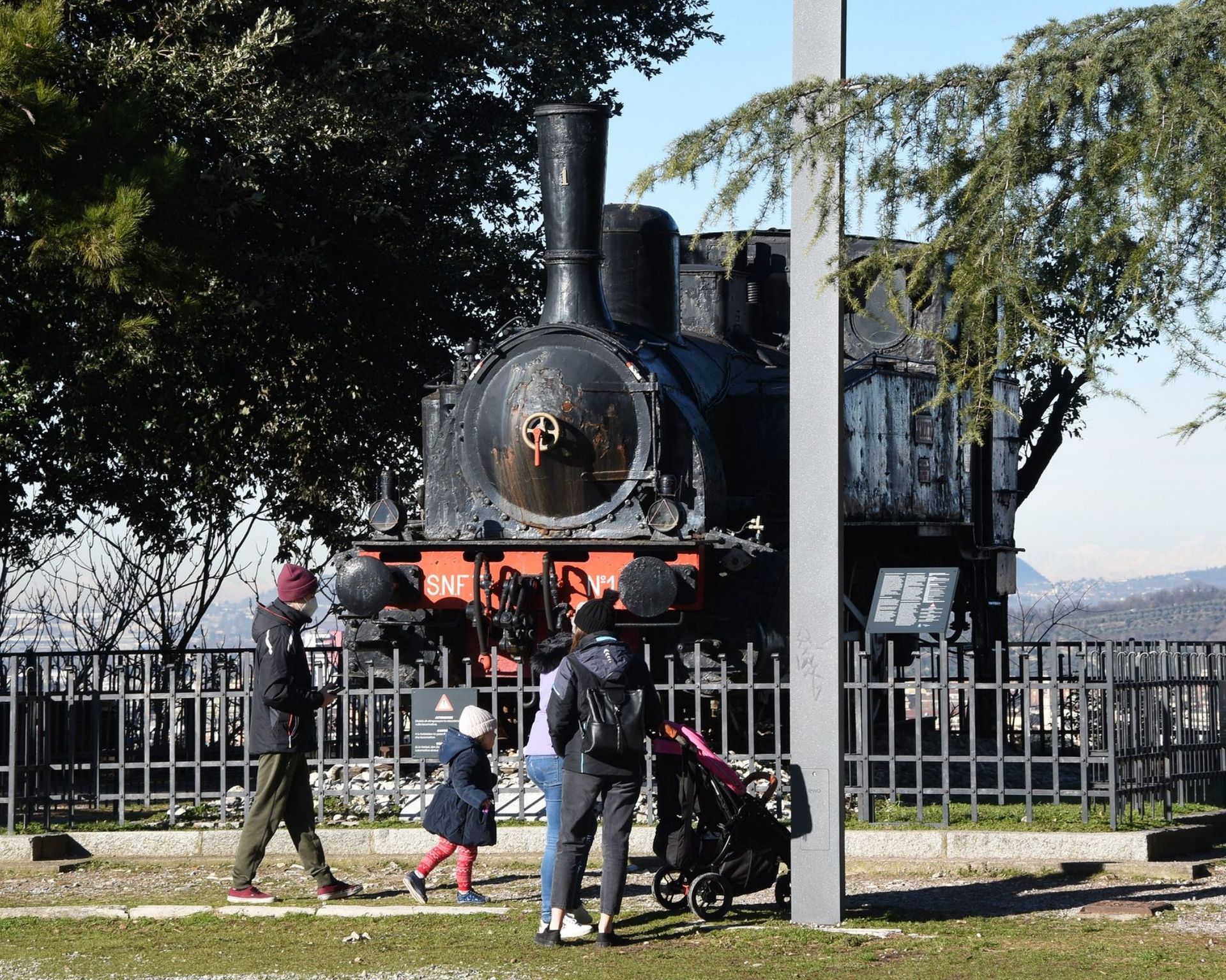 Locomotiva in castello famiglia 