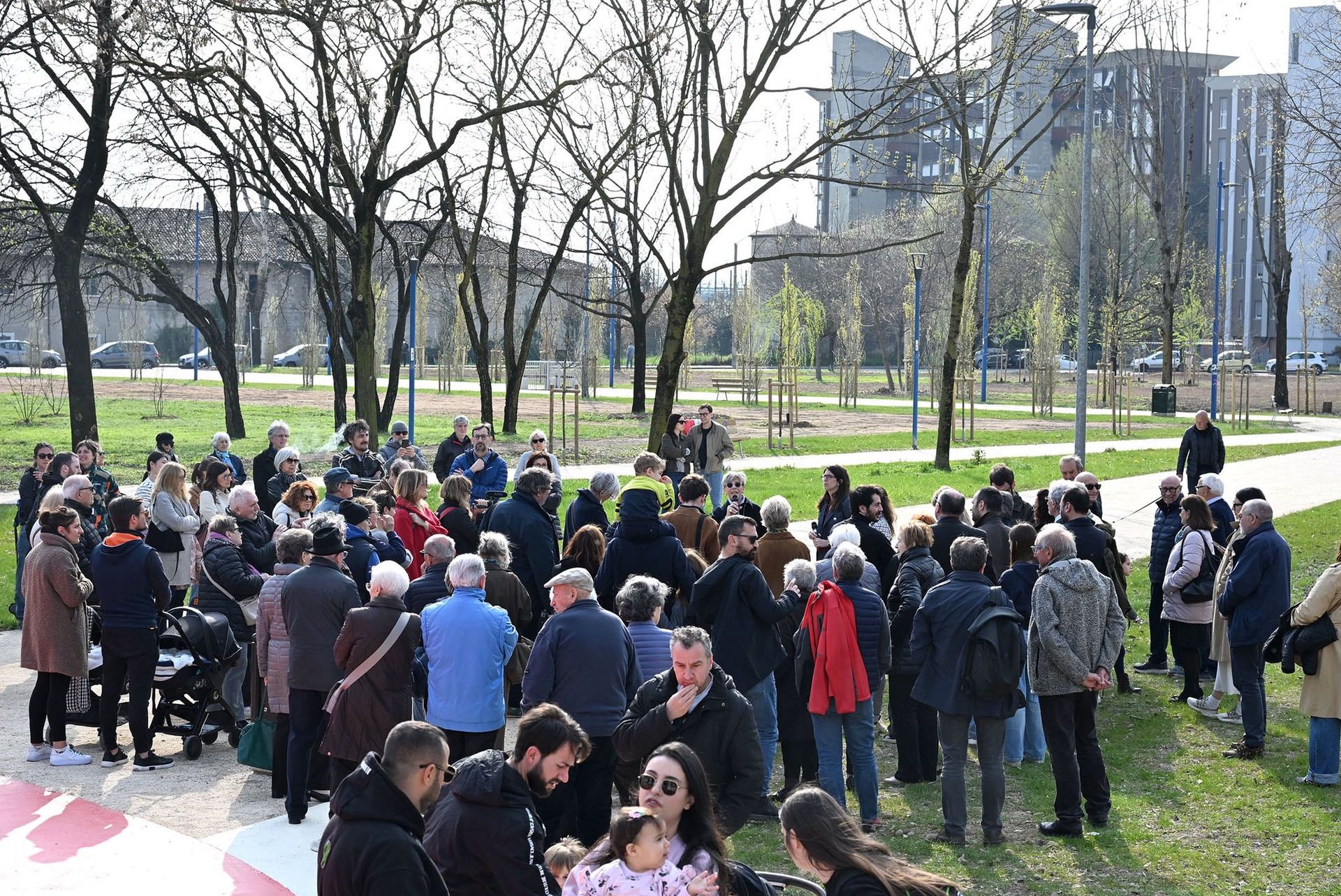 Persone nel parco
