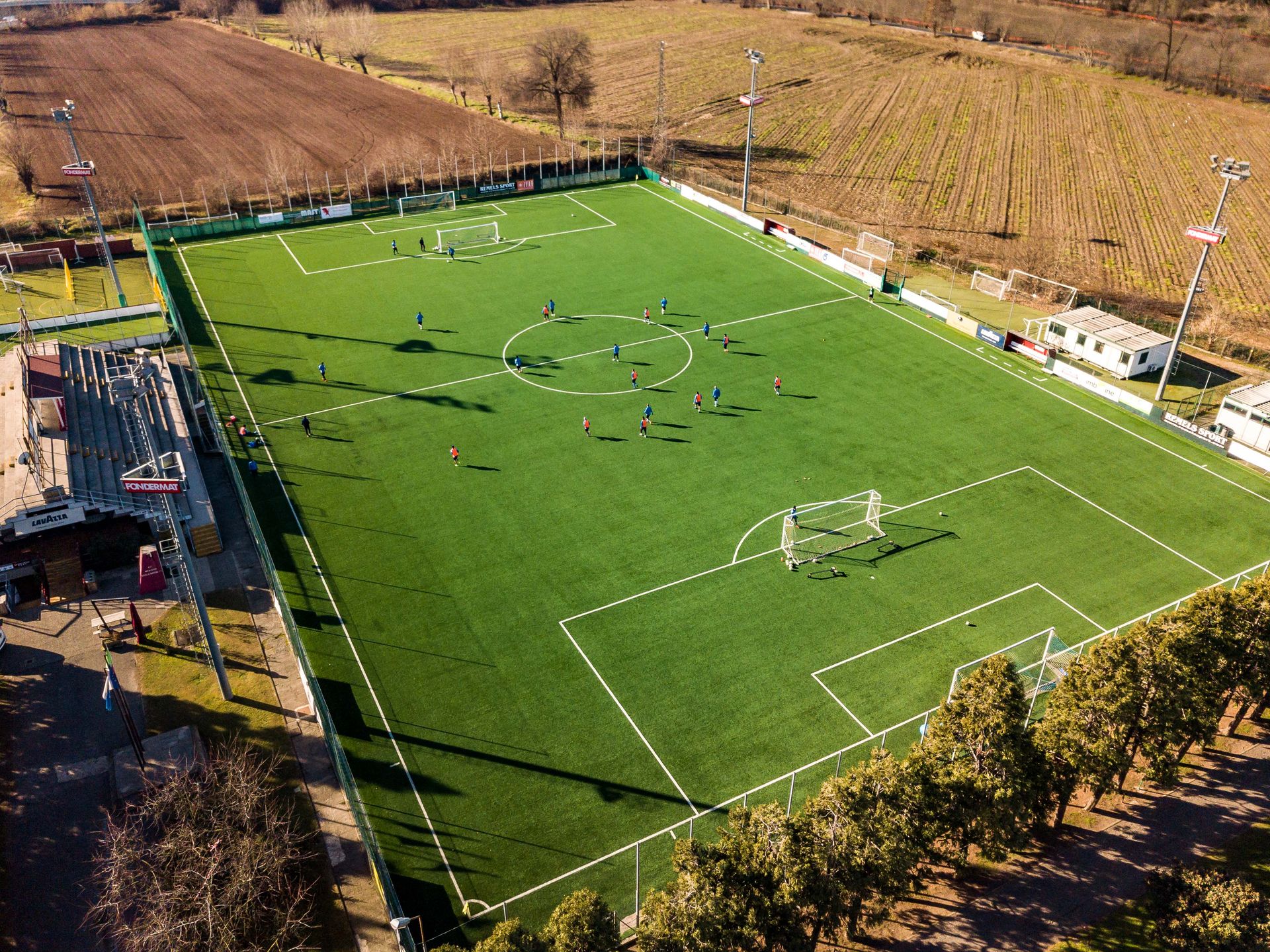 centro sportivo rigamonti campo calcio dall'alto