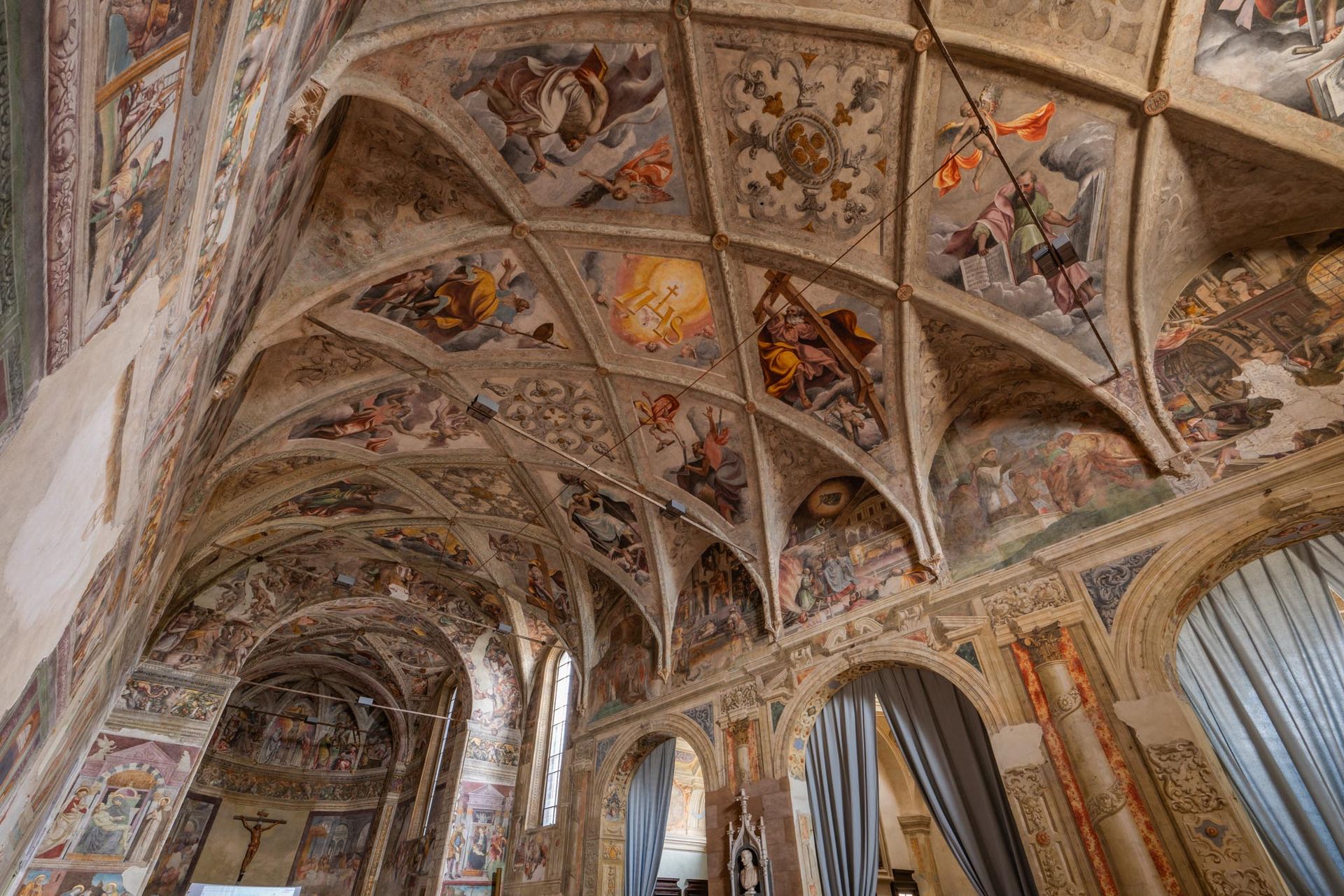 Chiesa del Santissimo Corpo di Cristo, vista del soffitto