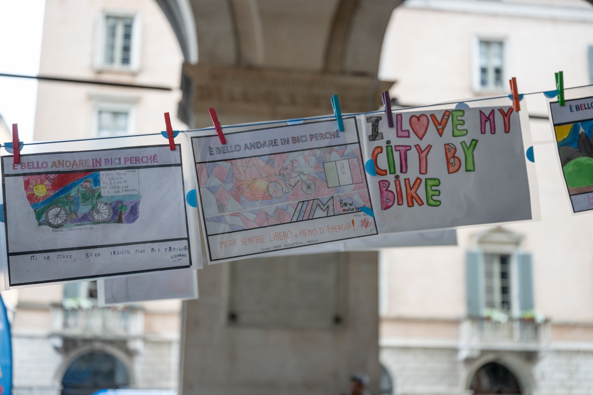 disegni a tema bici fatti dai bambini
