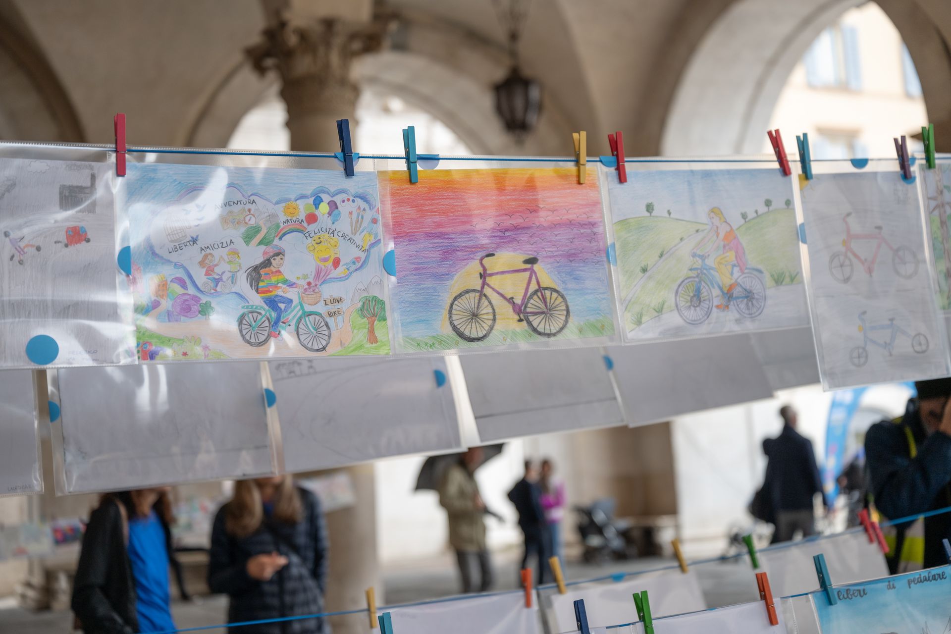 disegni tema bici