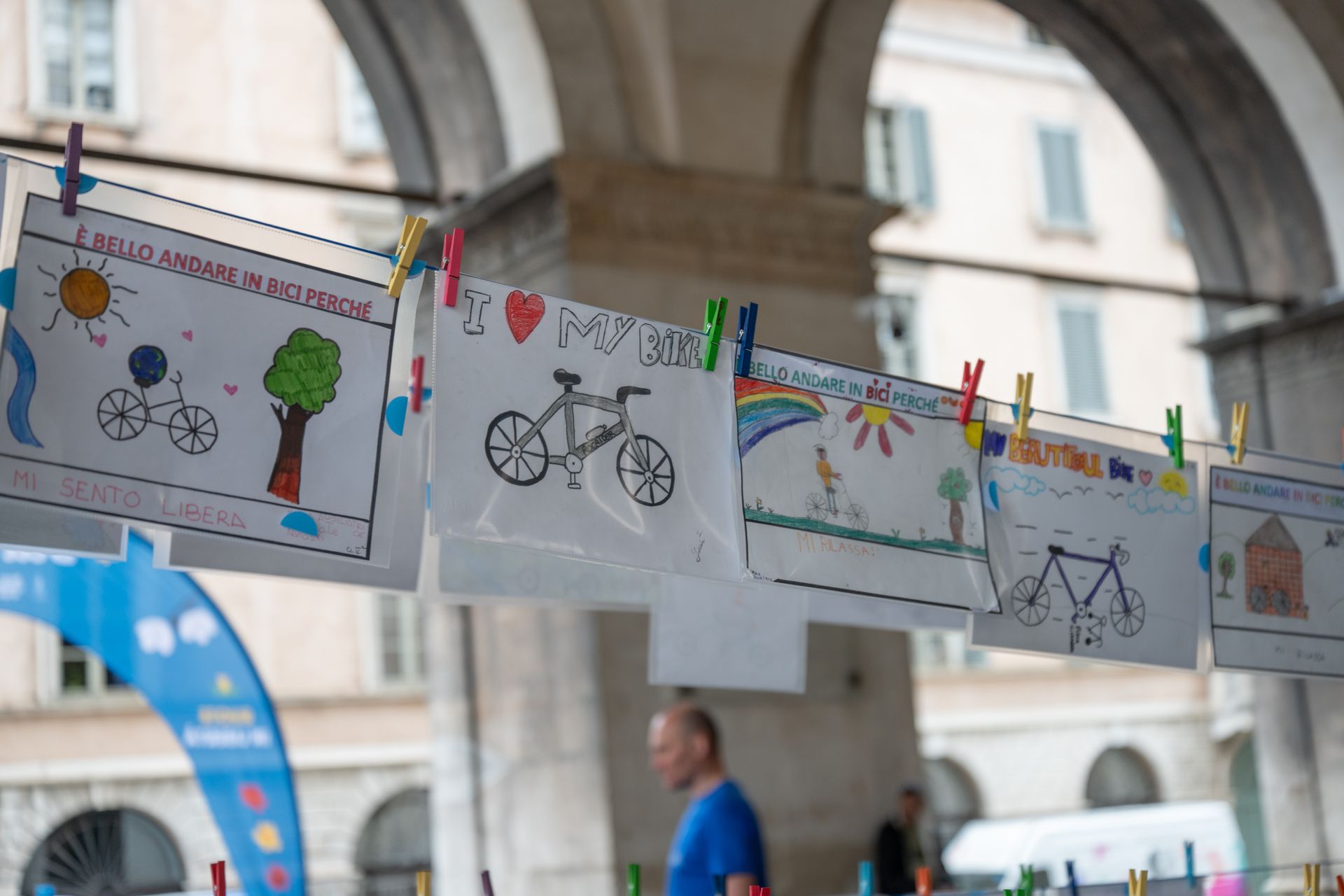 disegni tema bici fatti da bambini