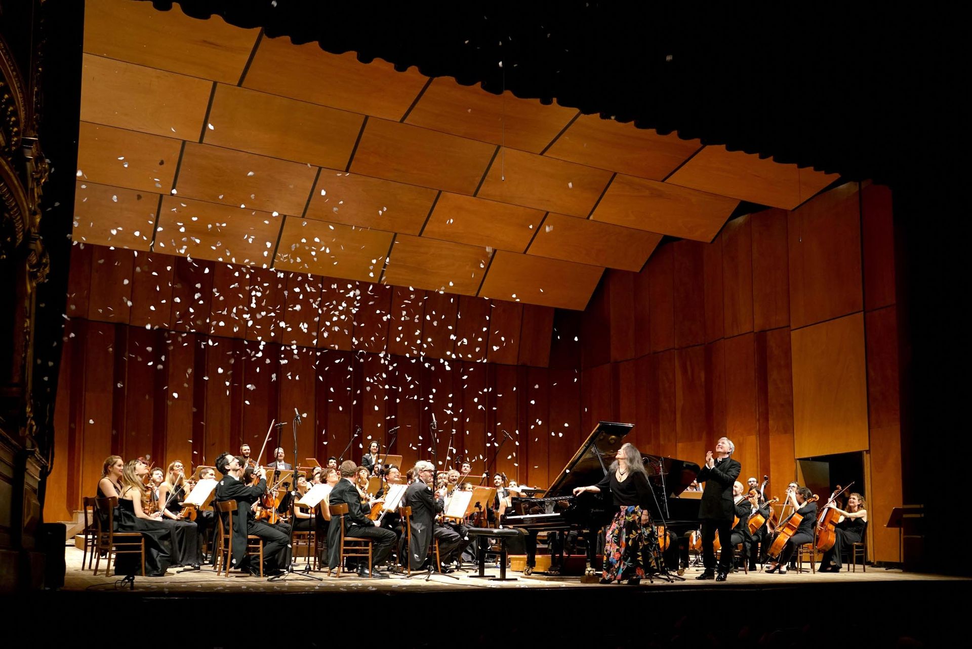 Concerto al Festival Pianistico Internazionale di Brescia e Bergamo, Orchestra filarmonica del festival Martha Argerich e Pier Carlo Orizio
