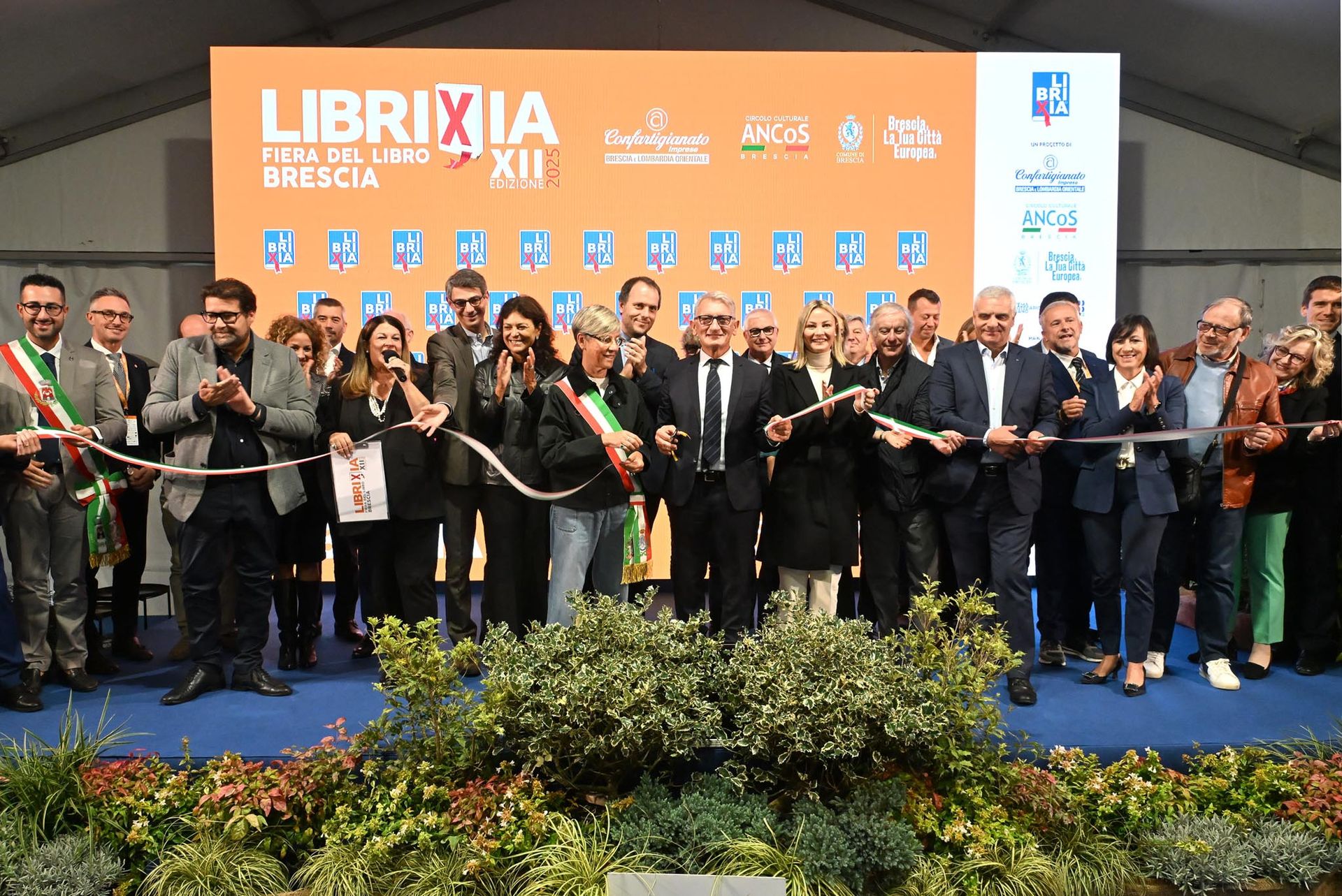 Inaugurazione festival Librixia a Brescia, dedicato ai libri e alla cultura contemporanea