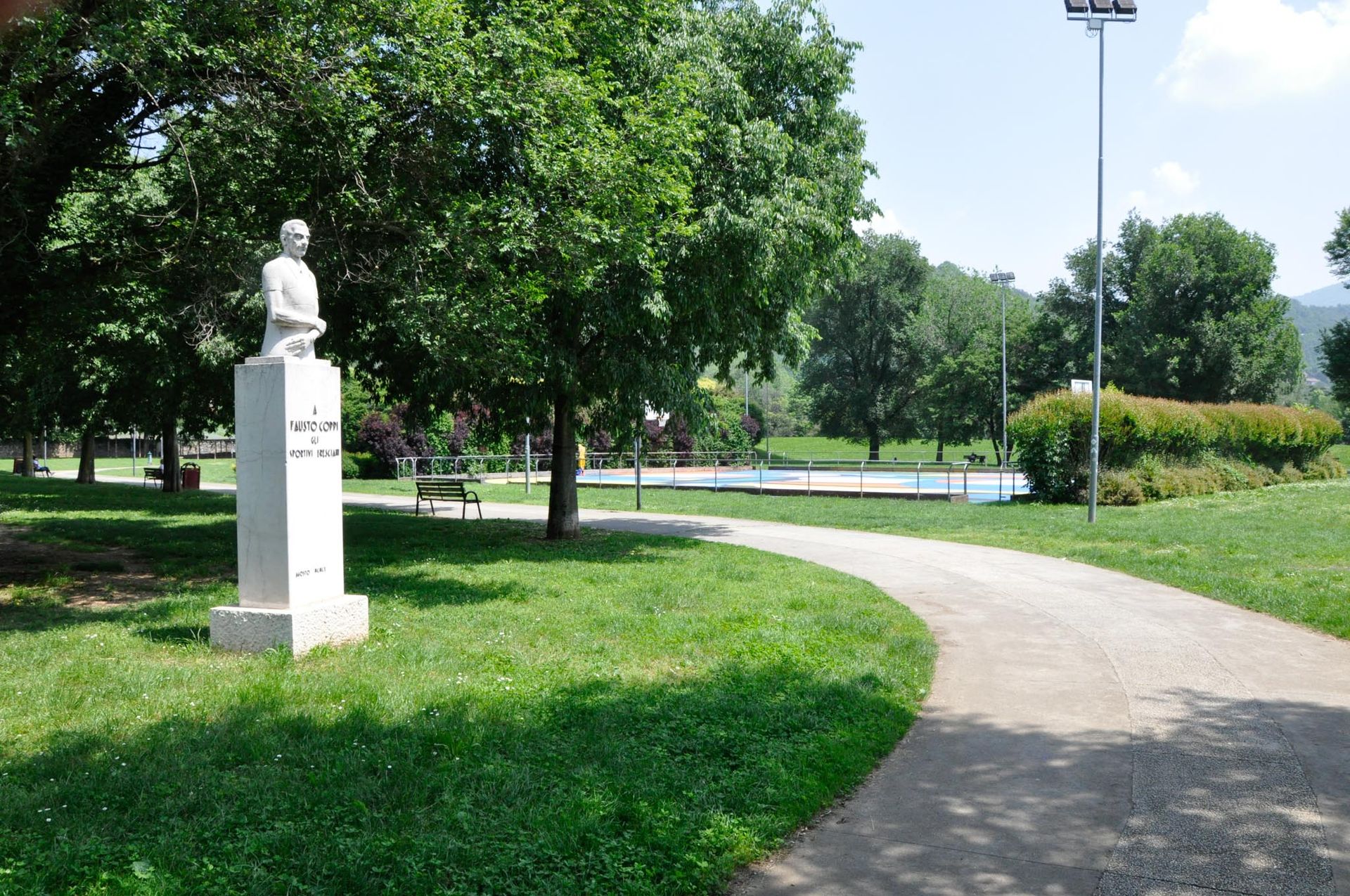 Parco Castelli - Statua Fausto Coppi