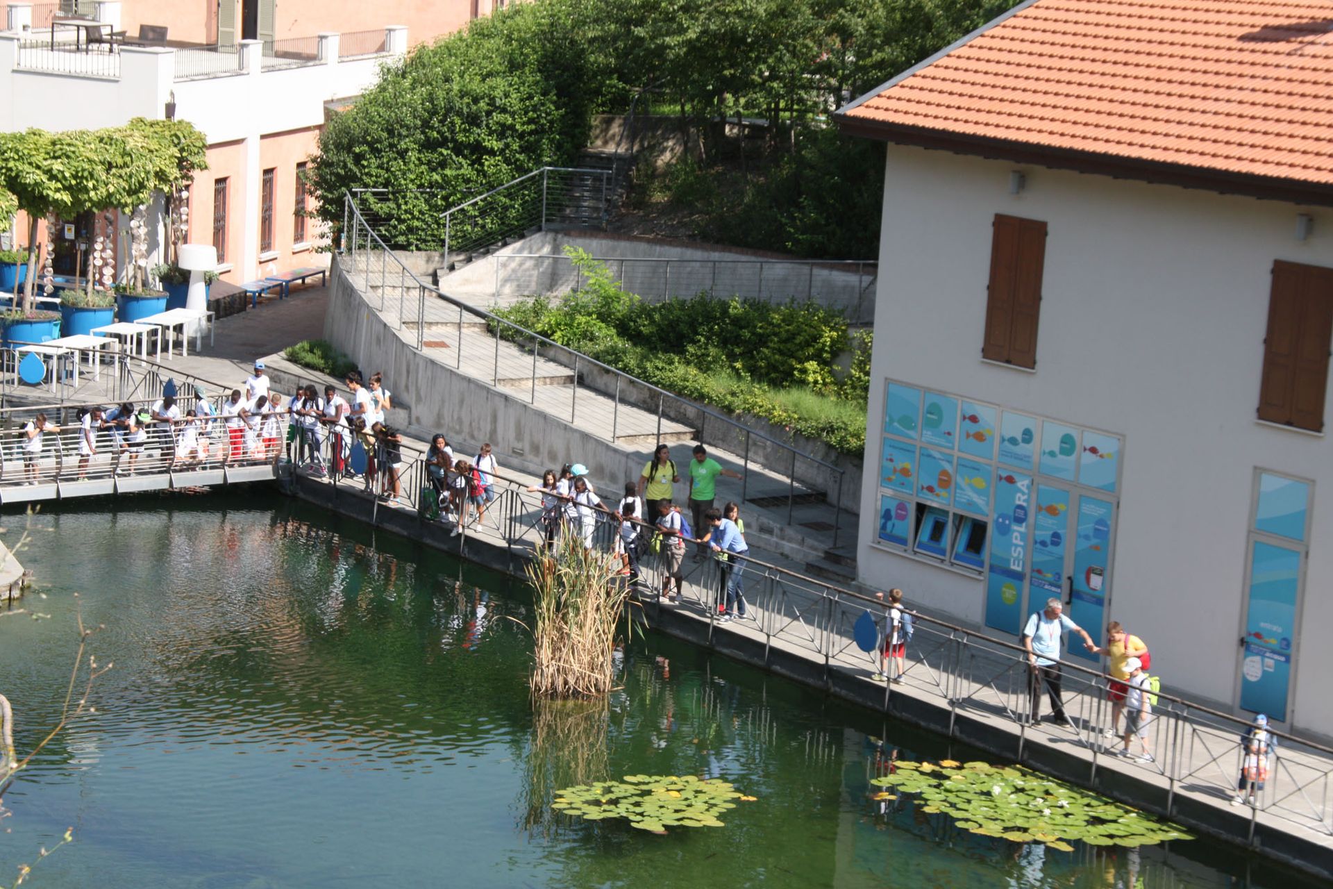 Parco dell'acqua - Visitatori del parco