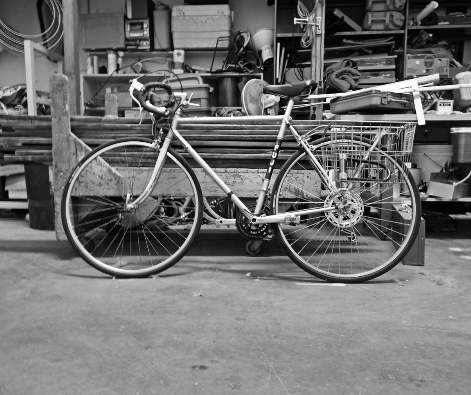 Foto di bici in bianco e nero