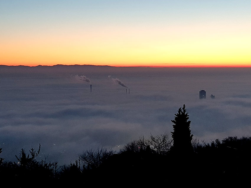 Sentiero 7 della Maddalena al tramonto