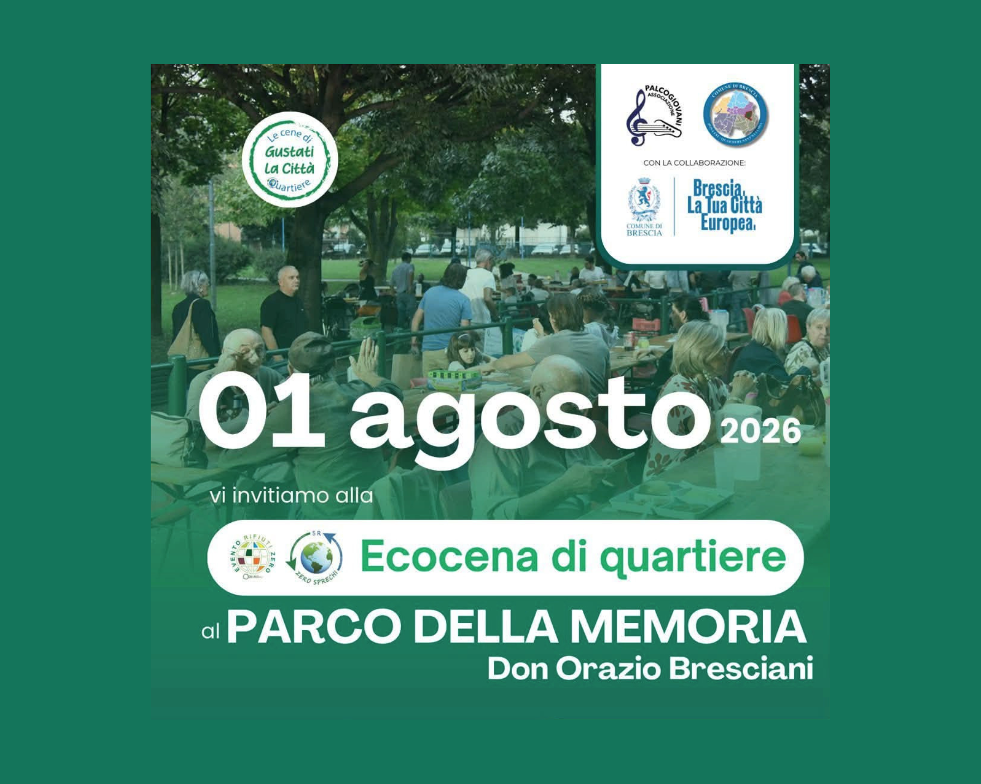Cena di Quartiere | Sant Eufemia Buffalora — Food a Brescia, Parco della Memoria Don Orazio Bresciani
