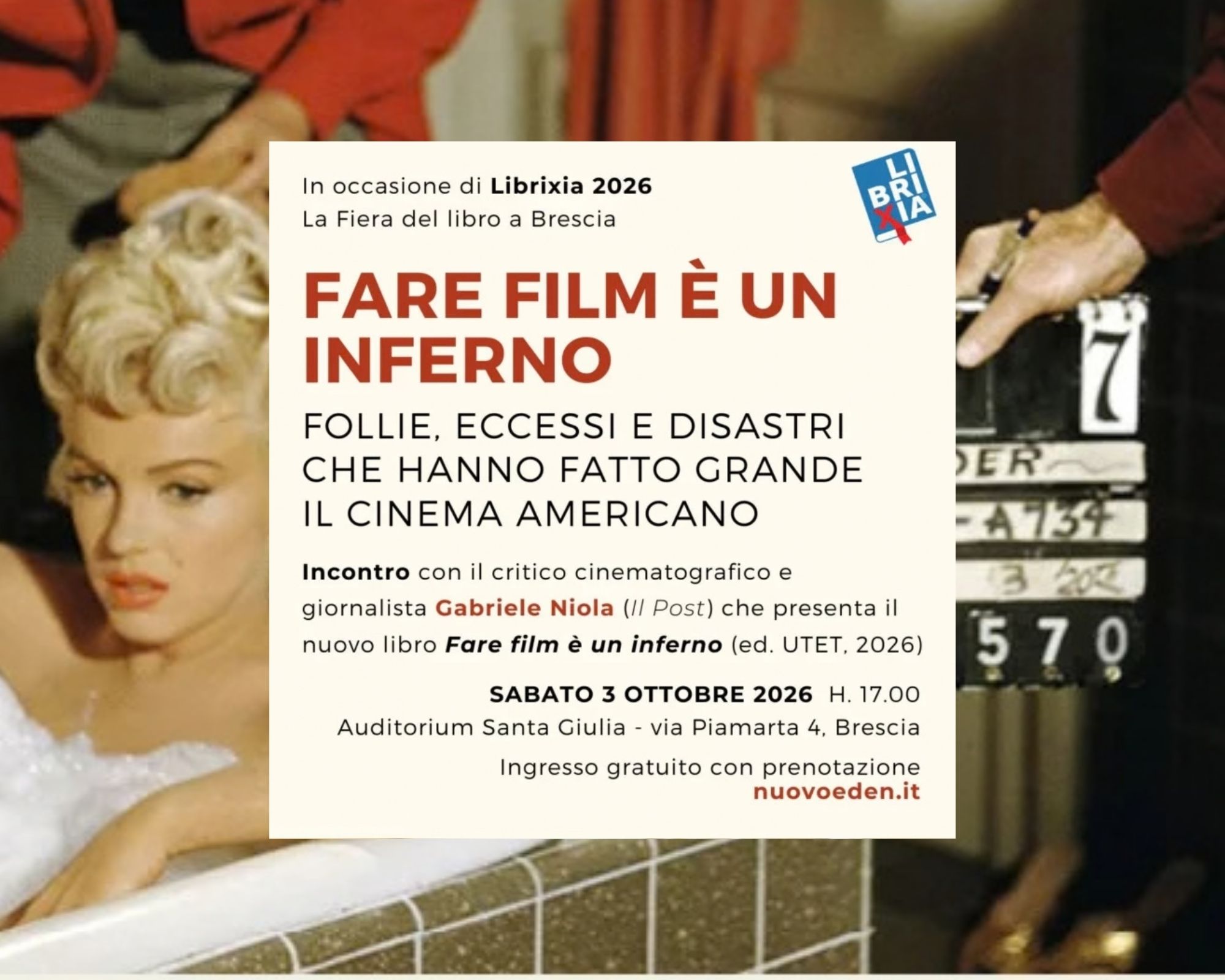 Incontro con il critico: Fare film è un inferno — Cinema a Brescia, Auditorium Santa Giulia