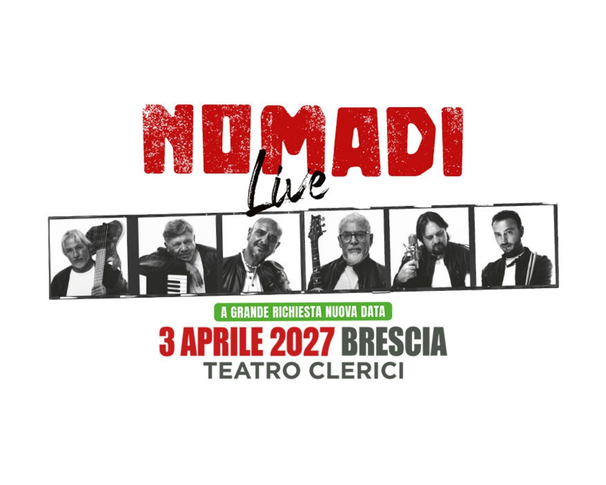 Nomadi Live — Musica a Brescia, Teatro Clerici