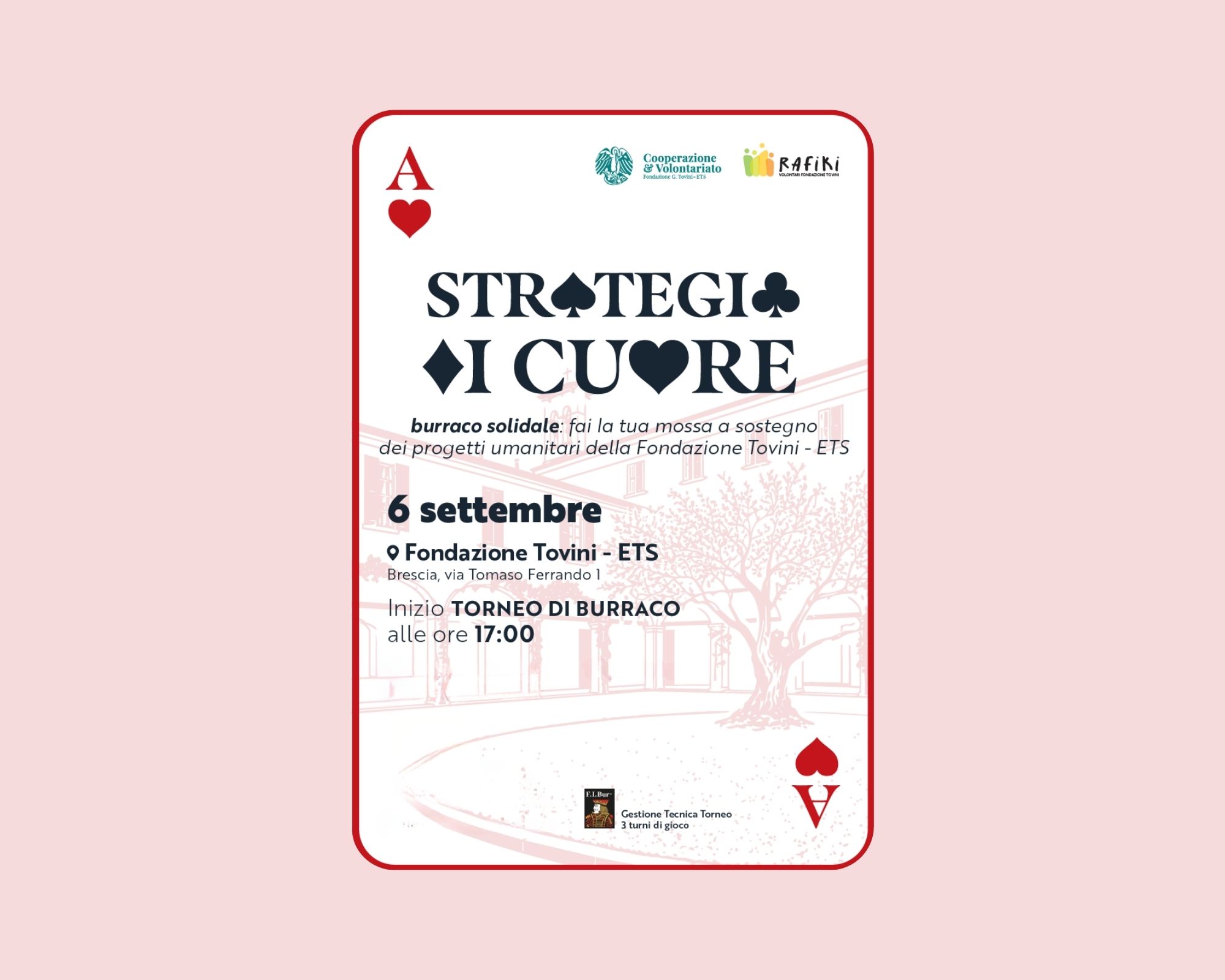 Strategie di Cuore | Torneo solidale di burraco — Food a Brescia, Fondazione Tovini